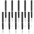 BBTO 10 Pieces Mini Pens Bulk Short Small pocket Metal Ballpoint Thin Mini Gel Ink Writing Purse Travel Clip Pens for Pockets Notebook Notepad Nurses Wallet Office(Black)