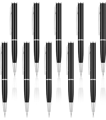 Teling 36-Pack Mini Ballpoint Pens - 4 Inch Short Pocket Pens With Black Ink