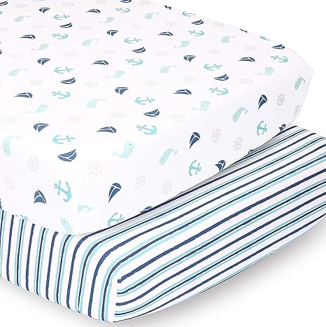 amazon crib sheets boy