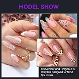 gelike ec Medium Almond Nail Tips 240 pcs 10 sizes Soft Gel Tips view 6