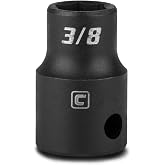 Capri Tools 3/8-Inch Shallow Impact Socket, 3/8-Inch Drive, 6-Point, SAE