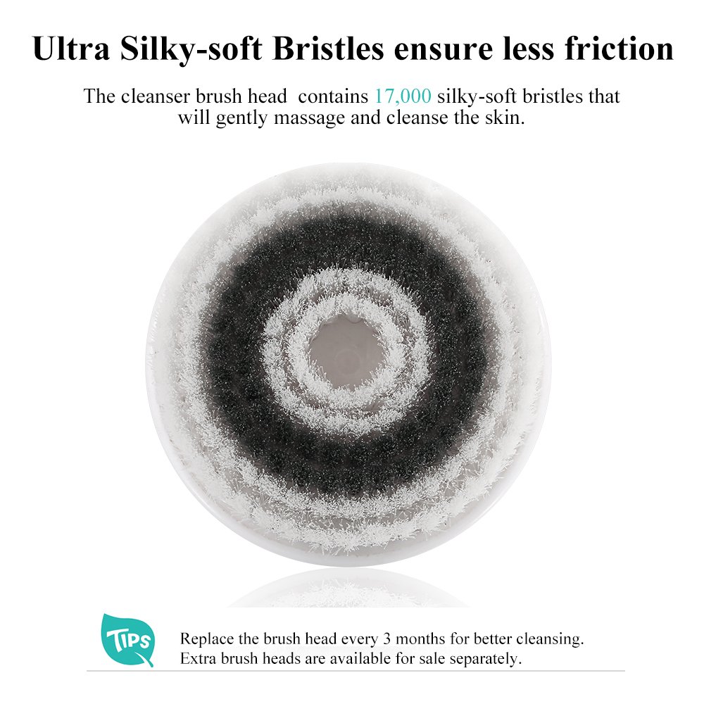 TOUCHBeauty Sonic Vibration Face Cleansing Brush Skin Cleansing Technology with 2 Working Speed, Waterproof Facial Exfoliator Massager Device TB-1487