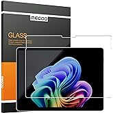 Megoo ArmorShield HD Clear Glass Protector for Surface Pro 11/10/9/8/X 13" | Also Fits Surface Pro 12 Business Edition, Reinforced 9H Glass, Shatterproof Edge, Oleophobic Coating