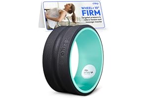 Chirp Wheel Foam Roller – Targeted Back & Neck Relief, Lumbar Spine Stretcher, Spinal Decompression Back Stretcher, Massage Roller with Density Foam for Physical Therapy, Supports 500lbs, 10-Inch Mint