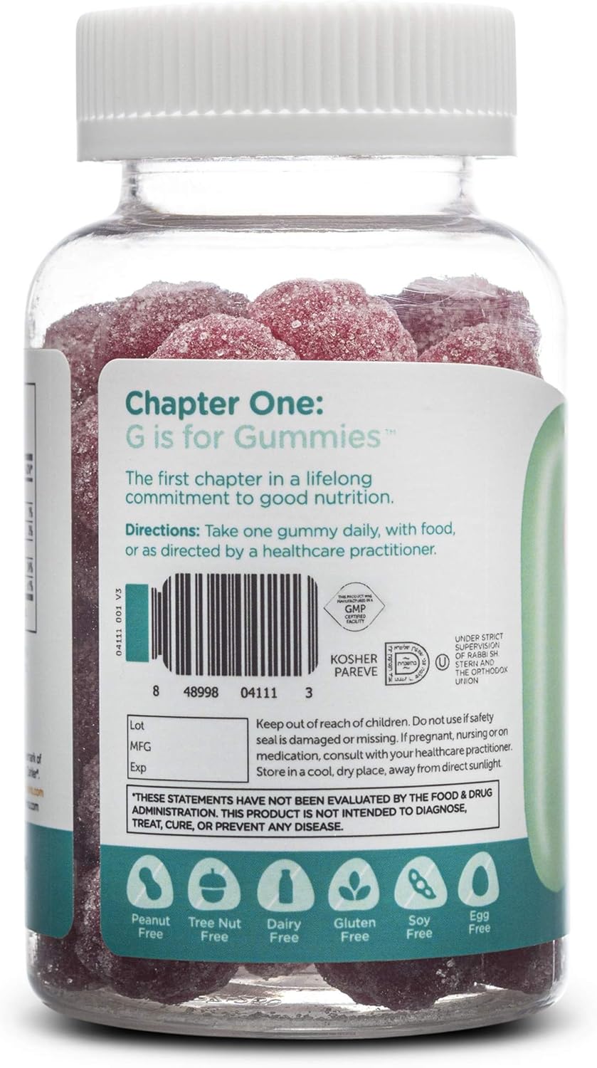 Chapter One Magnesium Gummies, Great Tasting Magnesium for Kids, Calm Kids Magnesium, Magnesium Gummies for Women and Men, Certified Kosher, (60 Flavored Gummies): Health & Personal Care