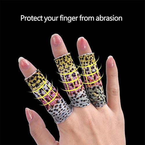 Tbest Tippet Protector,Fly Fishing Finger Guard,3pcs Finger Skin Protective  Cover Fly Fishing Line Strip Guard