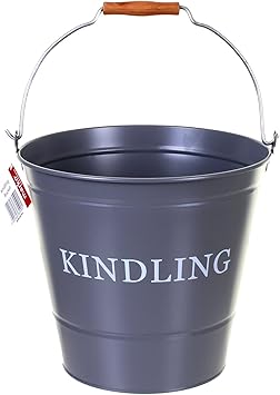 Marko Ash Kindling Metal Buckets Fireside Fireplace Fuel Wood Logs