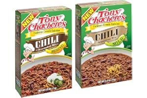Tony Chachere Chili Seasoning Mix 2 Pack, 1 Original, 1 Mild - 2.5oz Each