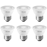 DiCUNO Dimmable MR16 E26 LED Bulb, 5W (50W Equivalent), 5000K Daylight White, 550lm, Short Neck Medium Base Narrow Flood Ligh