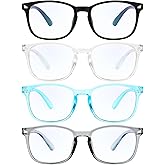 MIGSIR Blue Light Blocking Glasses for Computer Gaming, Fashion Fake Helps Reduce Screen Fatigue Eyeglasses for Women Men