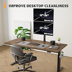 HEMUDU Dual Monitor Articulating Desk Mount Arm