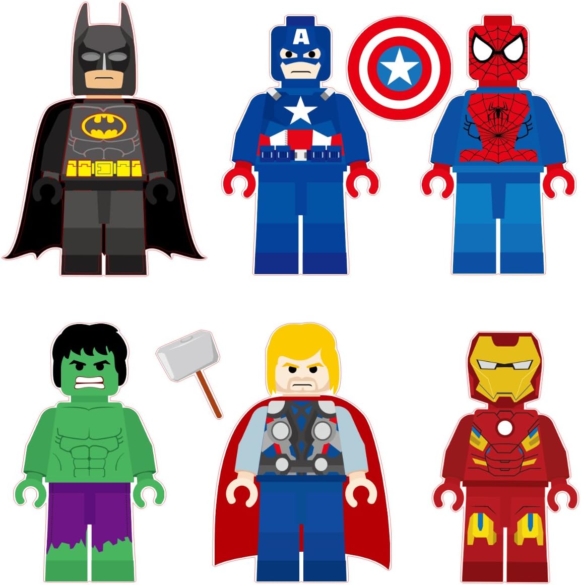 lego captain america decals