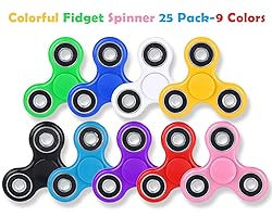 SCIONE Fidget Spinners, 25 Pack Birthday Party