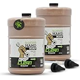 Grip Clean Heavy Duty Hand Cleaner For Mechanics, Natural Pumice, 2 Gallons | Clay Infused, Grease, Oil, Grime Remover, Moisturizing Coconut Olive Oils, Lime Scent, For Shop, Garage, Industrial Use