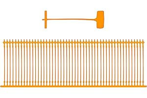 Satsonik 25mm(1 Inch) Orange Tag Gun Barbs (Fasteners) for Any Standard Price Labels Clothing Tagging Attachers-5000 Pcs