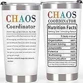Breezy Valley Chaos Coordinator Tumbler Gifts for Women Employee - Best Coworker Appreciation Gifts for Employees, Supervisor Gift for Women Boss Coworkers Female, Funny Chaos Coordinator Tumblers Cup