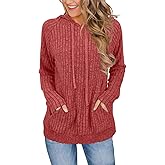 JomeDesign Sweaters for Women Long Sleeve Shirts Fashion Hoodies Pullover Sweatshirts Loose Casual Fall Tops
