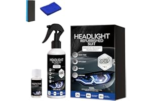 Headlight Restoration Kit, Removes Oxidation, Yellowing, and Fogging, Long-Lasting Protective Coating, Restores Clarity for a