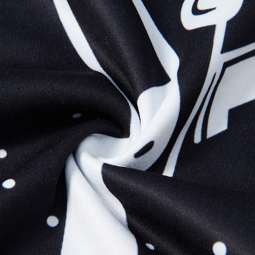 Boys and Girls Black Milk Cup 3D Hoodies Men Pullover Funny Graphic Animal Sweatshirts Fleece Hoody XXL