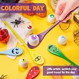 JOYIN Halloween Egg and Spoon Race Game Set 6 Spoons Eyeballs Witches view 4