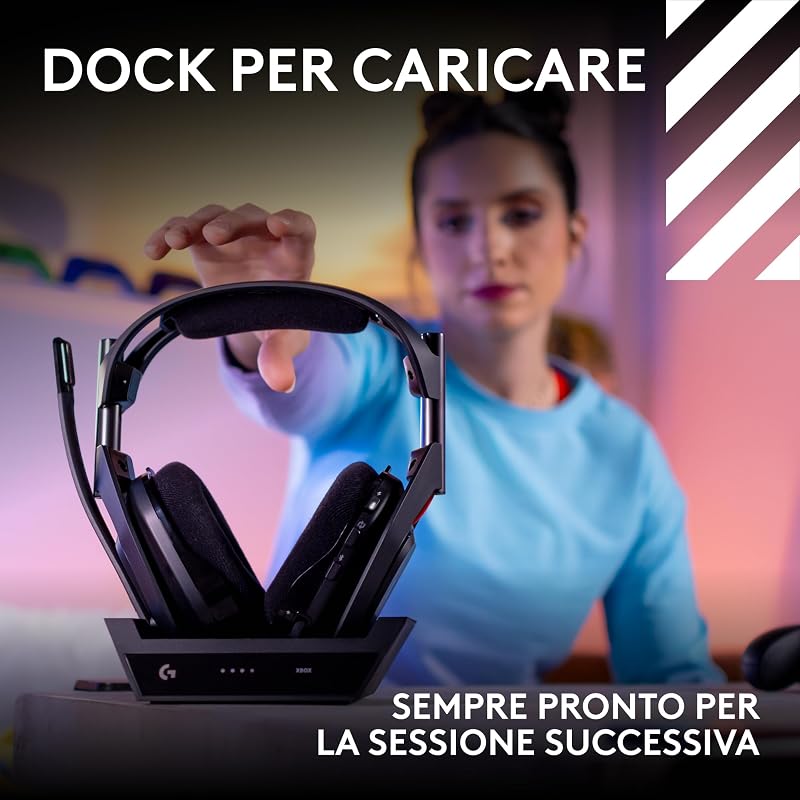 Astro A50 cuffia e microfono gaming wireless LIGHTSPEED + base
