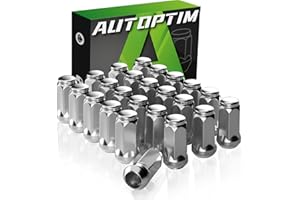 AUTOPTIM M14x1.5 Lug Nuts - Replacement for 1999-2023 Chevy Silverado 1500, 2015-2019 Colorado, 1999-2019 GMC Sierra Aftermar