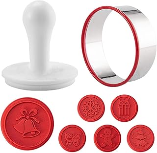 Buding Ausstecher Weihnachten Ausstechformen Keks Stempel Set Winter 6teilig, Hervorragend Für Die Leichte Zubereitung Von Dekorierten Hausgemachten Keksen