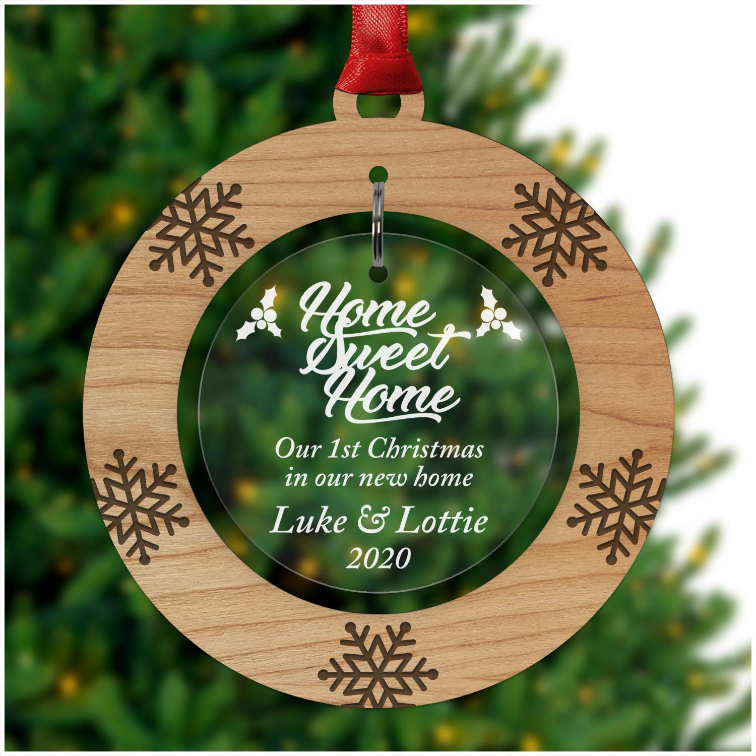 personalised christmas baubles first christmas