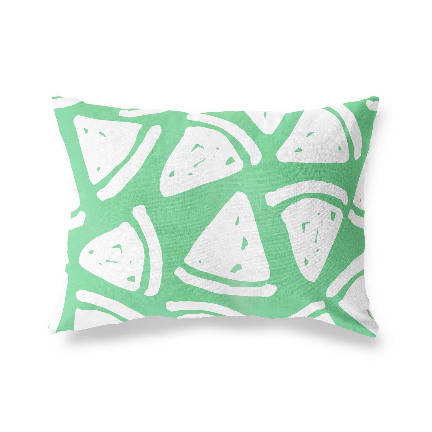 BonaMaison Decorative Cushion Cover, Petrol Green-White Throw Pillow Covers, Home Decorative Pillowcases for Livingroom, Sofa, Bedroom, Size: 45X60 Cm - Designed and Manufactured in Turkey