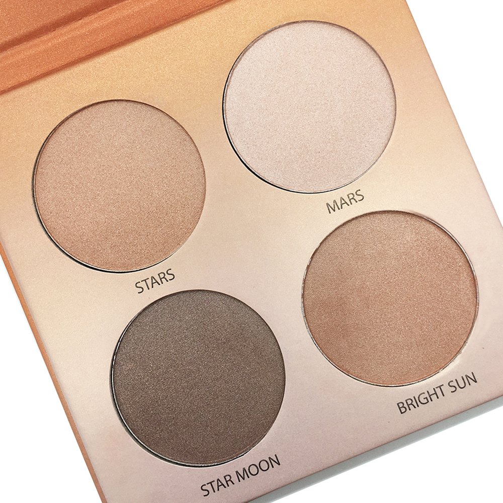 Aurelife Makeup Glow Kit Llluminator Highlighter & Bronzer Collection Luminous Shimmer Matte Face Palette