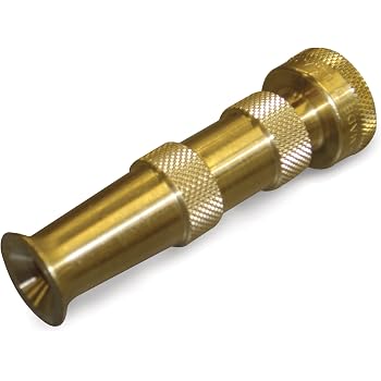 Amazon.com : Orbit 4-Inch Brass Adjustable Hose Spray Nozzle 58044 ...