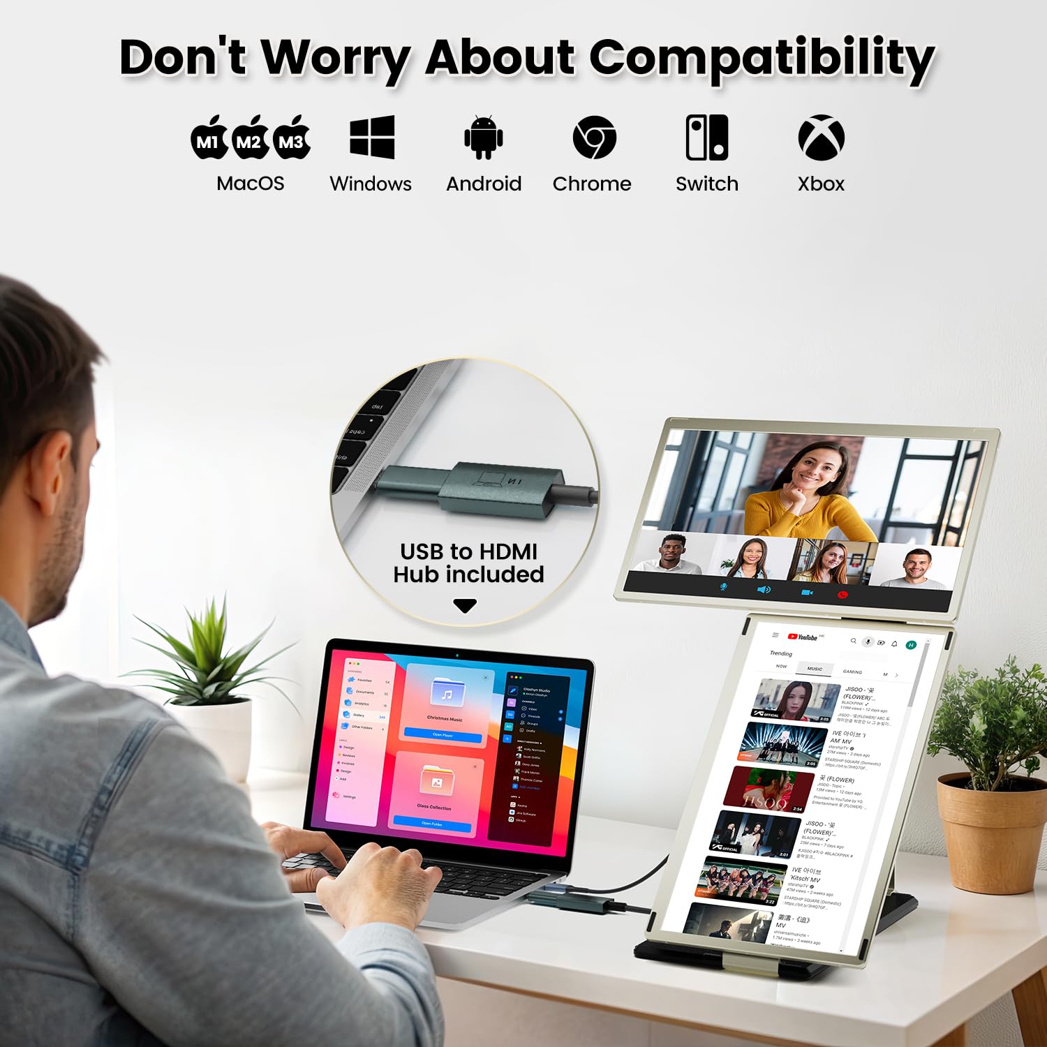 KEFEYA Laptop Screen Extender, 15.6