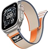 Trail Loop Bands for Apple Watch Ultra/3/2 Band 49mm 46mm 45mm 44mm 42mm 41mm 40mm 38mm iWatch bands for Men Women,Nylon Fabric Sport Strap Wristband for iWatch Series 11 10 9 8 7 6 5 4 3 SE 3/2nd