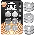 AILE CR2032 Battery 3v Coin Batteries: Lithium Battery 6 Pack for Watch - Key Fob - Long-Lasting Power and Compatibility