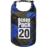 KINGS KRAFT Dry Bag Waterproof for Women Men,20L Rolled Lightweight Dry Storage Bag Backpack with Phone Case for Travel,Swimming,Boating, Kayaking,Camping & Beach,Blue