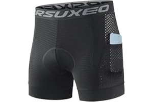 ARSUXEO Cycling Underwear Men With Pockets 4D Padded Bike Shorts Bicycle Biking Cycling Shorts