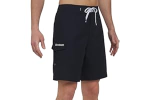 Quiksilver Men's Swimwear Regular Fit Fixed Waist UPF 50 Quick Dry Board Shorts (32-40)