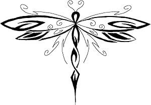 Tatuajes tribales de libelulas, etiquetas engomadas de vinilo