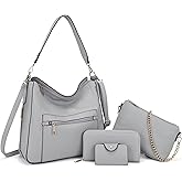 Large Crossbody Purses Set For Women Shoulder Tote Handbags Ladies Hobo Bags With Matching Wallet 4PCS