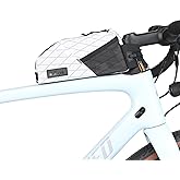 Rhinowalk Bike Top Tube Bag Bicycle Front Frame Bag Waterproof Bike Bag 1.2L with Dual Side Mesh Pockets Perfect for MTB Road Bike Cycling Commuting and Outdoor Adventures