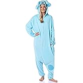 INTIMO Nickelodeon Mens' Blue's Clues Character Hooded Union Suit Costume Sleep Pajama For Adults