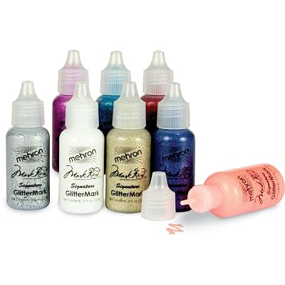 Mehron GlitterMark Cabernet – Flüssiger Glitzer Für Face & Body, 14 Ml – Einfach Auftragen