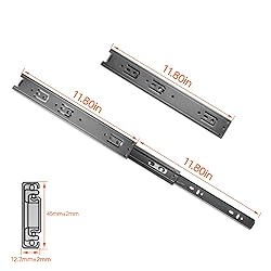 6PCS Drawer Glides 12 inch,Heavy Duty Full