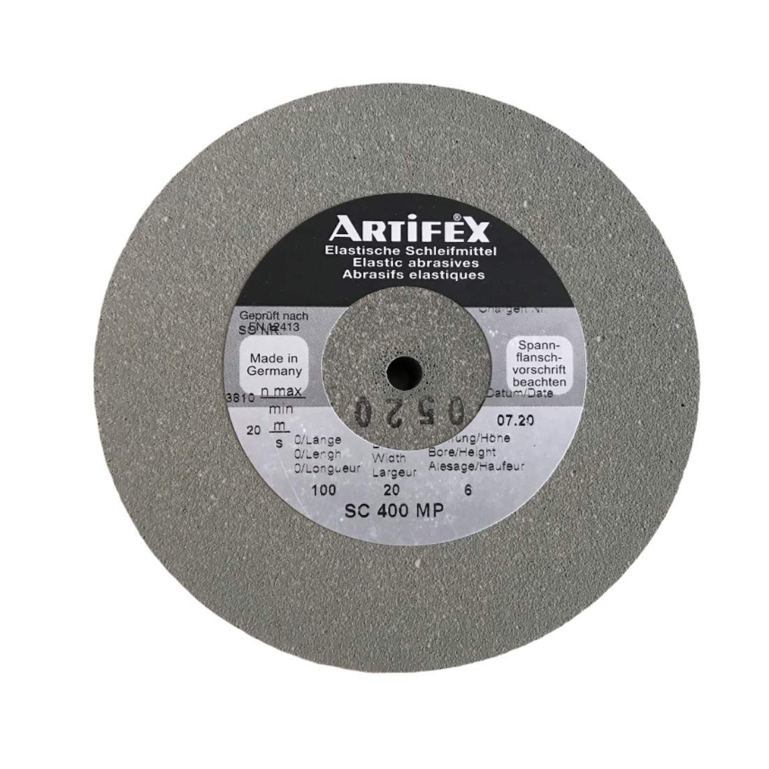 Artifex Elastic Abrasive Grinding Wheel Silicon Carbide SC 400 MP