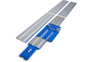 Kreg KMA3700 Accu-Cut XL - Universal Track Saw Guide System - Cuts up to 100" Long - No Clamps Needed - Make Straight, Cross,