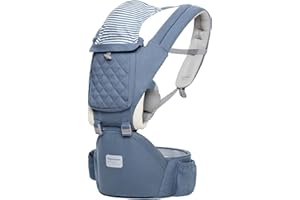 TALENBEEN Baby Carrier 6-in-1 Newborn to Toddler, Baby Carrier with Hip Seat Lumbar Support 7-41 lbs, Baby Soft Carrier for All Seasons & Positions, Adjustable Size for Shopping Hiking Travelling