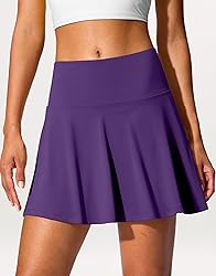 SANTINY 14" Tennis Skirt Golf Skorts with Pockets