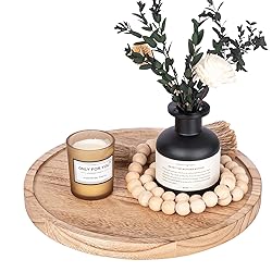 Wood Lazy Susan Organizer Kitchen Turntable for