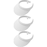 3 Pack Sports Sun Visor Hat Women Men Adjustable Clip On Visors Outdoor Golf Beach Cap