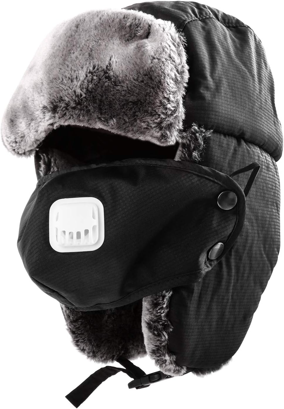 TWFRIC Bomber Hat, Warm Trapper Hat with Ear Flap, Hunting Aviator Thermal Caps, Winter Windproof Snowproof Insulated Full Face Mask for Snow Hiking Ski Outdoor